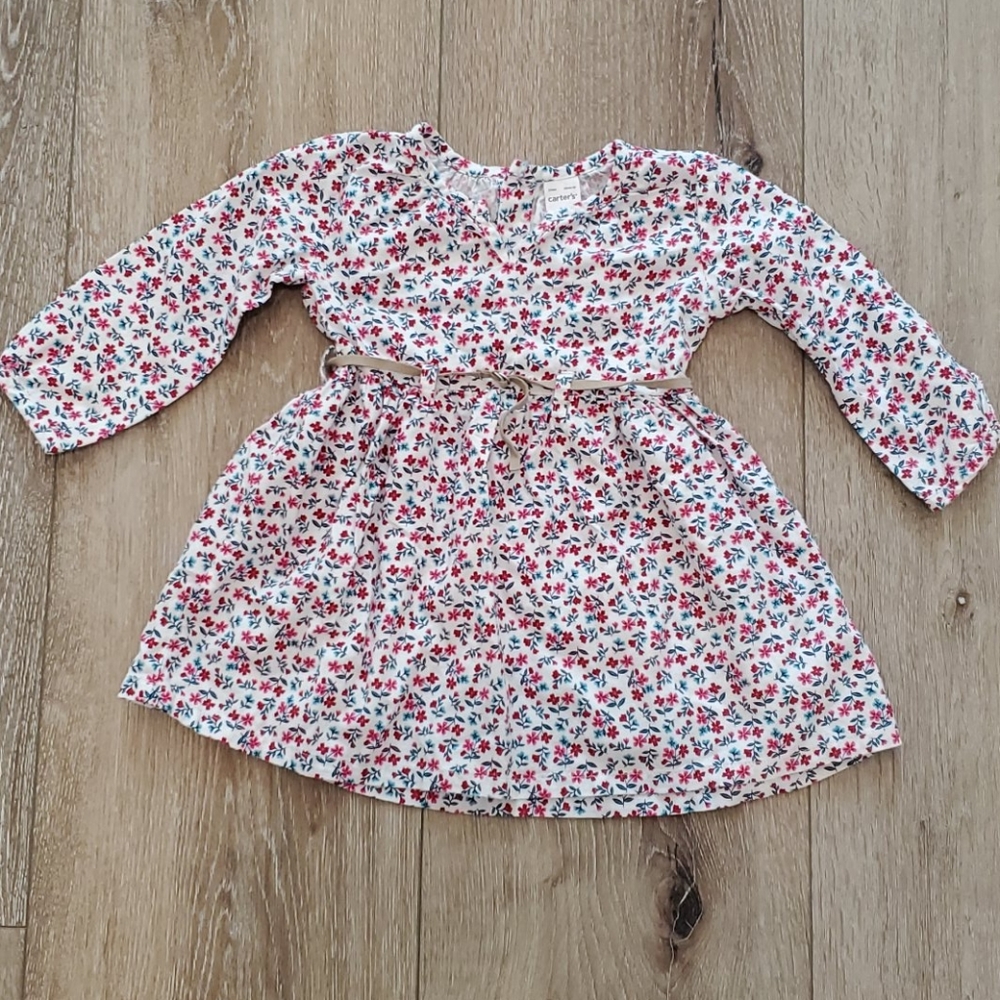 NWOT 12mo Dress with suede belt